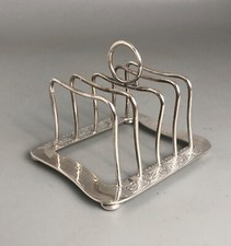 Antique Silver Toast Rack