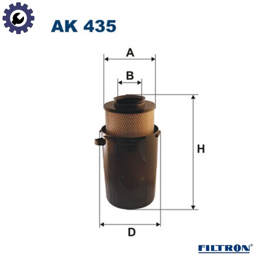 Air filter 435 for - ak,