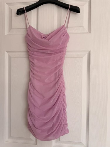 Polly lilac mini dress size - oh,