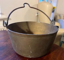 Brass jam pan - brass, antique