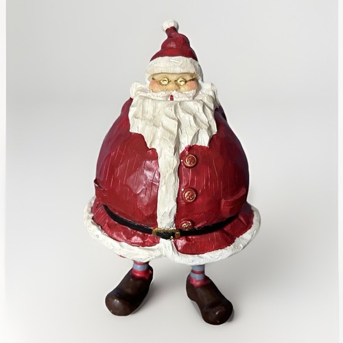 Solid wooden santa - wooden,