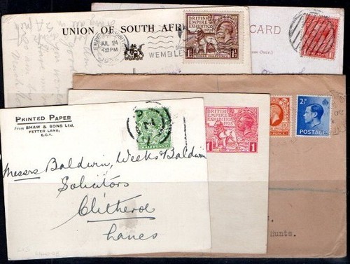 Geo postal history - gb, v