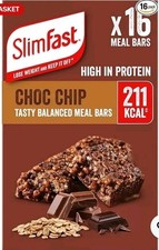 SlimFast Tasty Balanced Meal Bar, Low Calorie Replacement Bars for Weight Loss