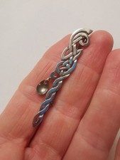Vintage Sterling Silver Celtic Brooch. R5M