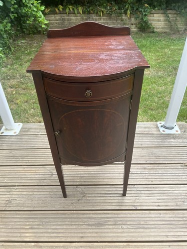 Antique bow fronted mahogany - bow,