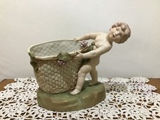 Royal Dux Cherub with Basket