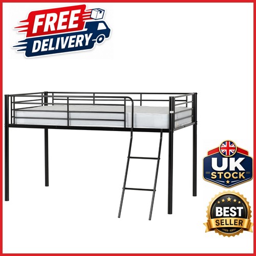 Kora black mid sleeper bed - black,