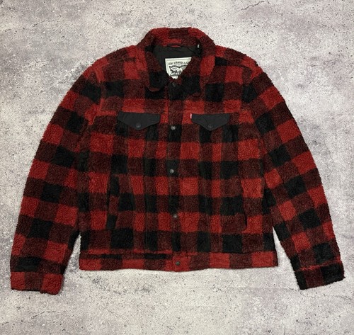 Rare levis trucker red - trucker, buffalo