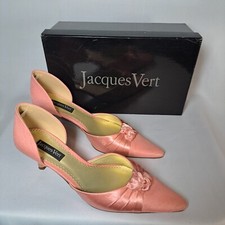 JACQUES VERT SHOES Pink Kitten Heels SIZE UK 6 EU 39 Boxed, Mother of the Bride