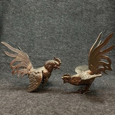 Pair Silver / Pewter Tone