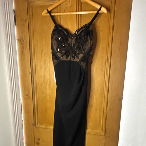 Lipsy london black lace sequin - lipsy,