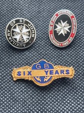 Vintage enamel pin badges for