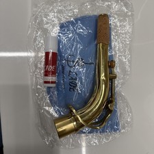 Alnicov Brass Alto Saxophone Sax Bend's Necks with Cleaning Cloth accessory 