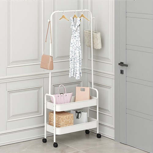 Rolling clothes rack retail - clothes,