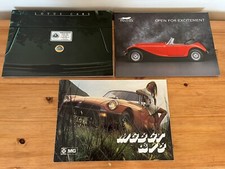 Set Of 3 Vintage Car Brochures - Lotus Cars, Panther And MG MGB GT & V8