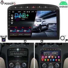 DAB+ Android 15 Car Stereo Radio GPS Navi FM RDS For Peugeot 308 408 RCZ 2007-15