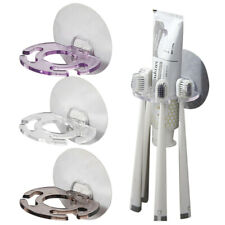 Toothbrush Holder Wall Mount Sucker Bathroom Suction Cup Toothpaste Storage Rack