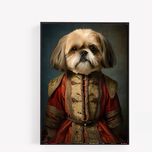 Royal shih tzu dog - , vintage