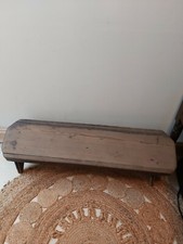 Victorian Welsh Oak Prayer Kneeling Stool Bench * Free UK MAINLAND POST