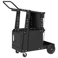 vidaXL Welding Trolley Black