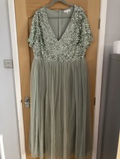 Size 24 Sage Green Sequin