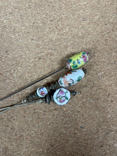 Vintage hat pins - 3, pins,