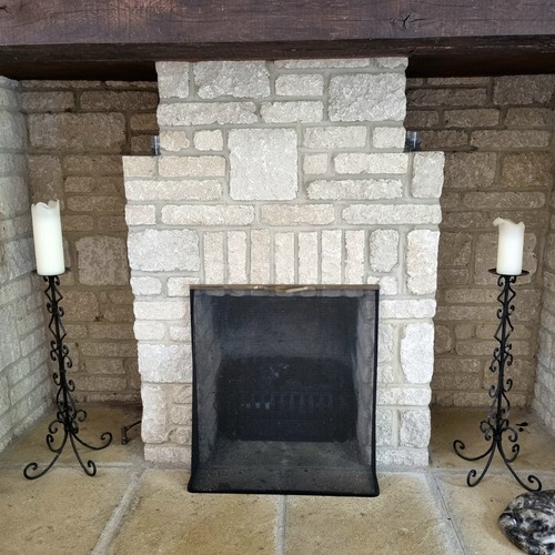 Tall wrought iron candle - wrought,