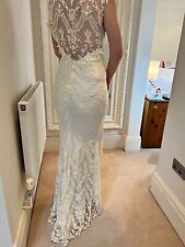 Claire Pettibone chantilly lace wedding dress size 10