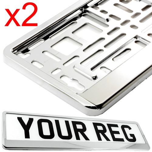 Chrome effect number plate - effect,