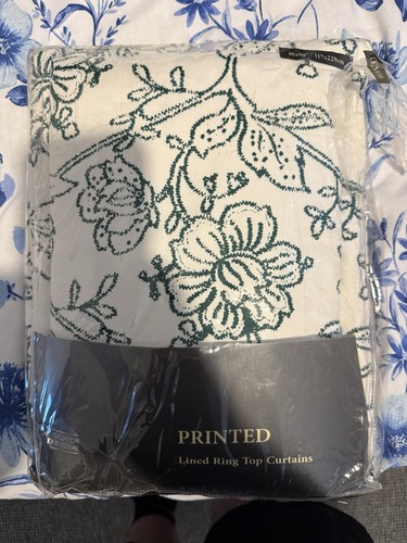 Printed floral lined ring top - lined,