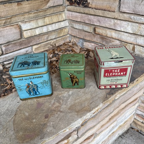 Vtg antique french tea - french, tin
