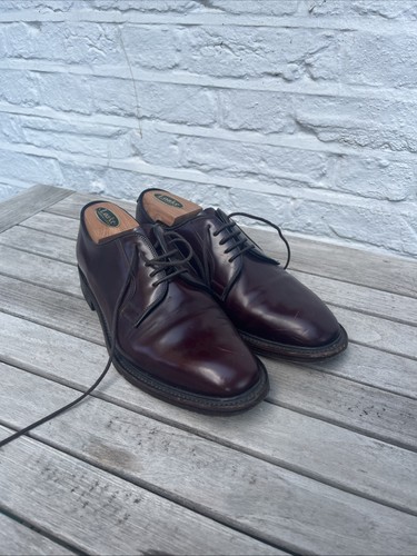Loake burgundy leather - burgundy,