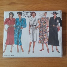 Vogue 1980's Sewing Pattern