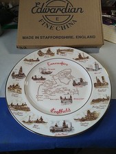 Lancashire Coalfields, Edwardian Fine Bone China Plate. Miners. Boxed 19