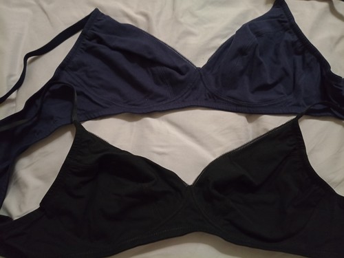 Pack bras black navy - 2, black,