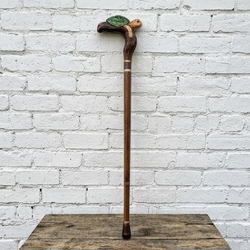 Hand carved wooden walking - hand-carved,