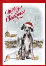 Great Dane Dog Puppy A6 (4" x