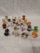 Jungle In My Pocket Lot Of 20 Figures Flocked Cat Tiger Bull Dog