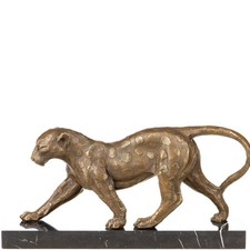 Bronze Sculpture Leopard Art