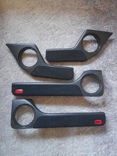 VW MK3 GOLF VR6, GTI, VENTO SIDE FRONT/REAR CARPETED DOOR CARD POCKETS BLACK 