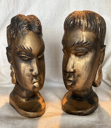 Pair vintage african - of,