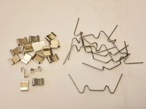 Greenhouse glazing glass clips - glass,