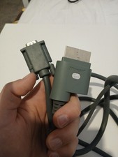 MICROSOFT XBOX 360 OFFICIAL GENUINE VGA AV CABLE TV PC LCD LEAD ADAPTER X801257