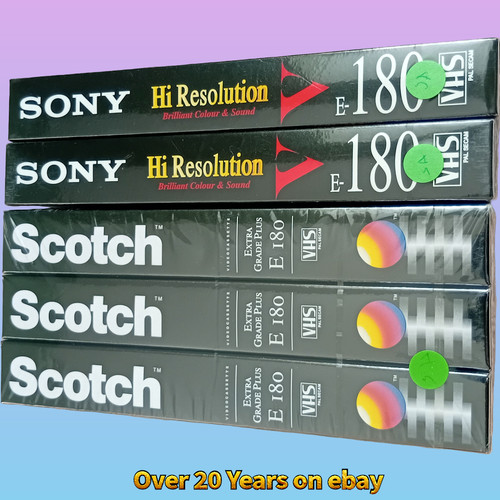 Vhs tapes blank - x, x