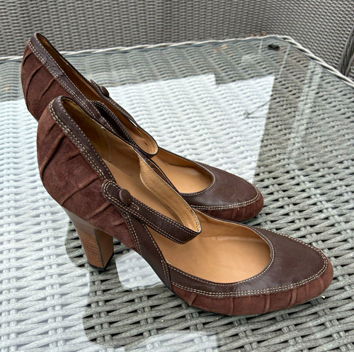 Faith brown suede leather - brown,