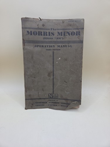 Morris minor operation - operation, manual