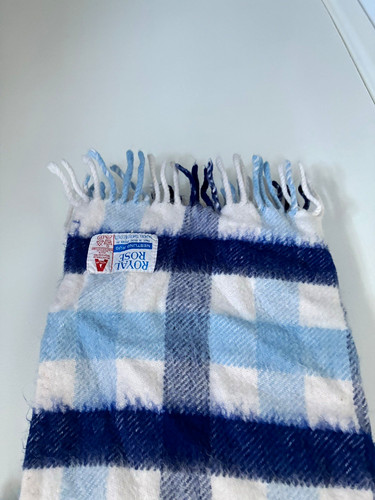 Royal rose receiving blanket - royal,