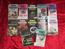 12 MIXED INTRIGUING MISS SILVER NOVELS by PATRICIA WENTWORTH ** PAPERBACK