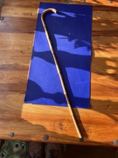 Antique Flexible Whangee Bamboo Charlie Chaplin Teacher's Cane Crook Handle