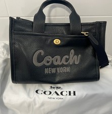 Coach Large Black Leather